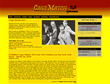 Tablet Screenshot of cage-match.com